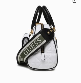 Borsa Guess bianca trapuntata con pochette