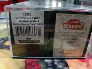 Ford Focus RS WRC Montecarlo 2004 1/43 Vitesse