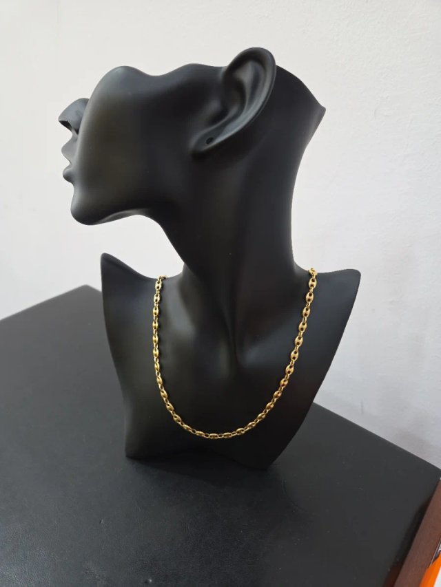 Cadena Oro 18k Eslabón Grano de Café