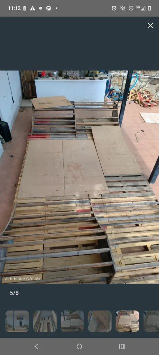 Rampa de skate de madera