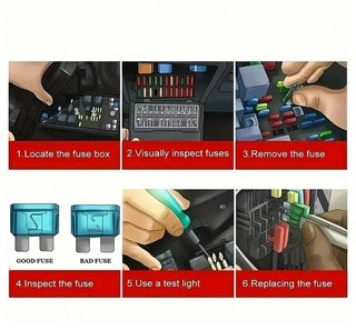 Caja Kit 120 Fusibles para coche, moto, camion