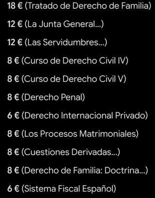 Los de libros de derecho y economía