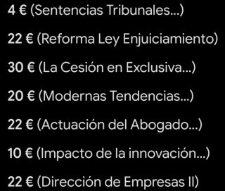 Los de libros de derecho y economía