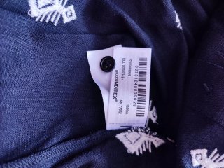 Blusa Zara Estampada Negra