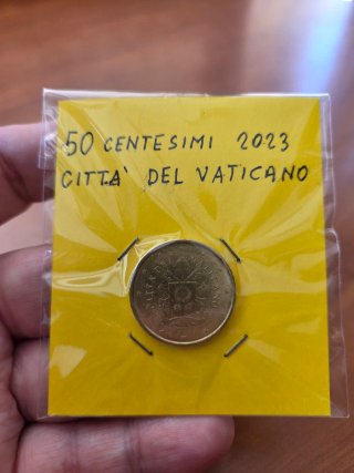 Moneta 50 Centesimi Città del Vaticano 2023