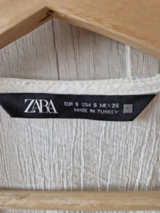 Blusa crop Zara blanca