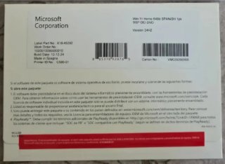 Windows 11 Home 64-bit DSP DVD Español