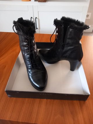 Botines Hispanitas Negros Mujer