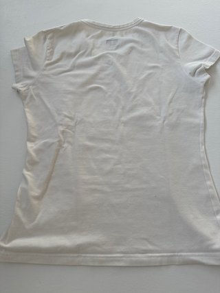 T-shirt Anni Luce V con logo strass e in perline
