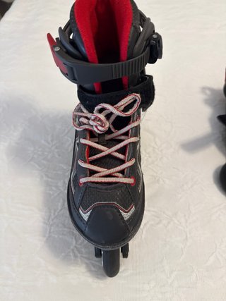 Patines en línea Oxelo negros y rojos Talla 32-35