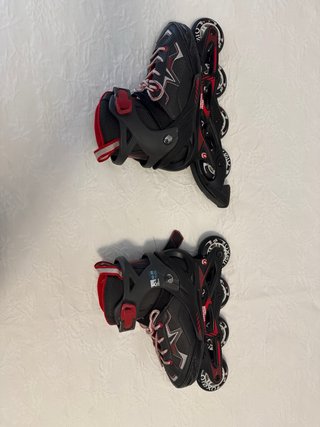 Patines en línea Oxelo negros y rojos Talla 32-35