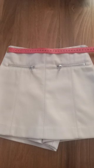 Minifalda símil piel