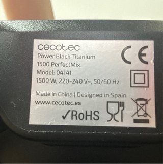 Batidora Cecotec Power Black Titanium