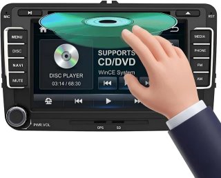 Radio Coche AWESAFE 2 DIN VW Golf