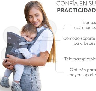 Mochila Portabebés Gris