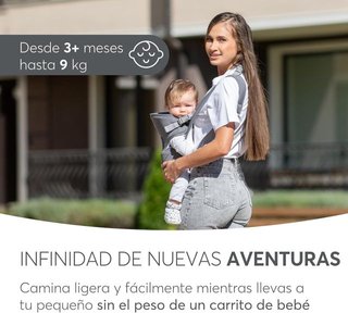 Mochila Portabebés Gris