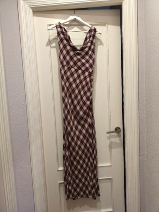Vestido largo Mango cuadros