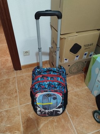 Mochila escolar grande con ruedas