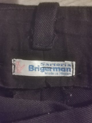 Pantaloni Brigerman Sartoriali Uomo Neri pantalone