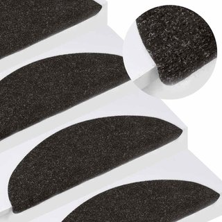 Tappeti Ammortizzati Adesivi per Scale 15 pezzi 56x17x3 cm