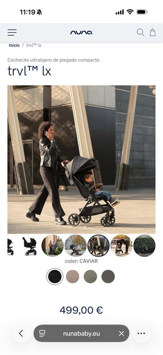 Silla de paseo Nuna TRVL LX
