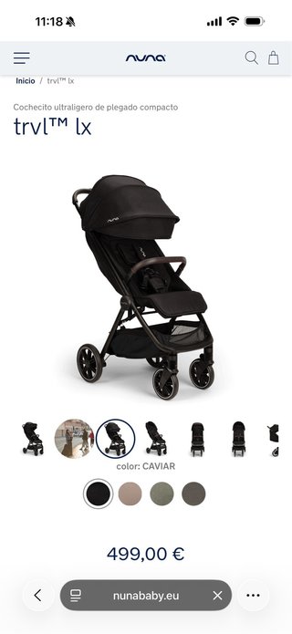 Silla de paseo Nuna TRVL LX