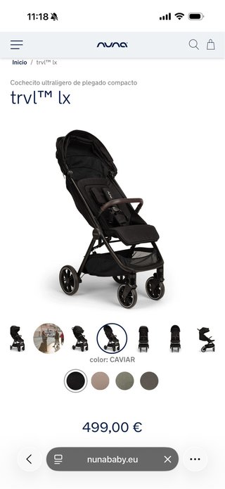 Silla de paseo Nuna TRVL LX