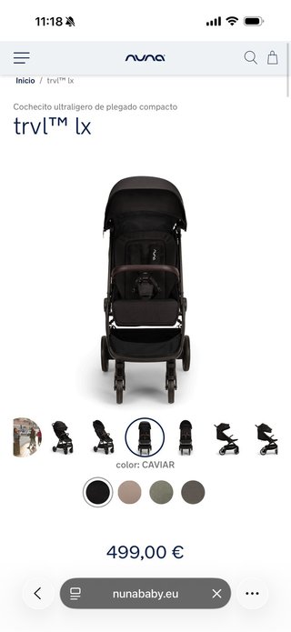 Silla de paseo Nuna TRVL LX