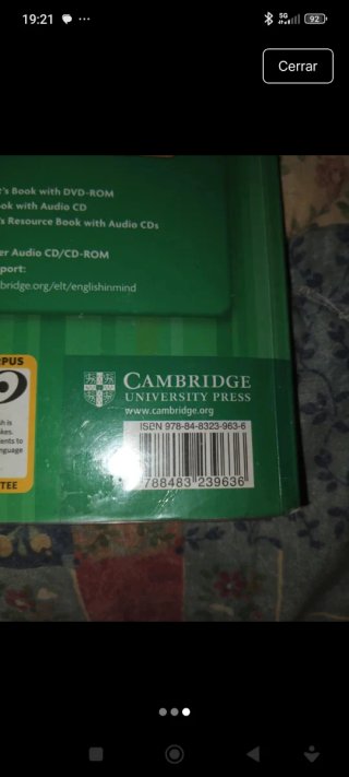 Libro de inglés de Cambridge