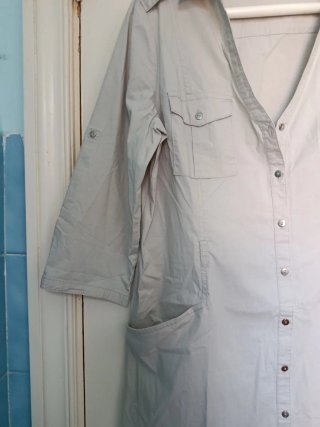 Vestido safari Mango beige