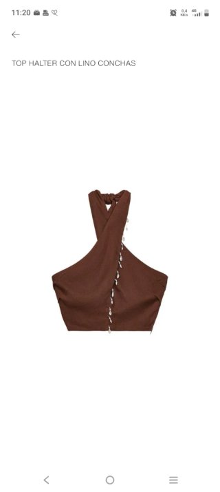 Conjunto top y falda Zara talla XS