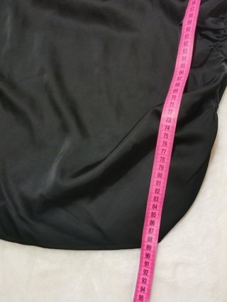 Vestido negro satinado fiesta cóctel talla M 38