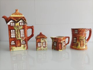 Set Cafetera, Azucarero, Jarrita y Jarra Kesington