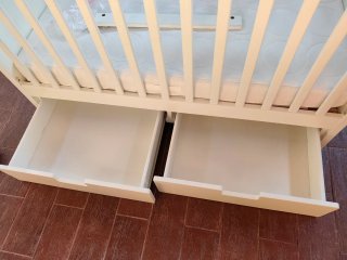 Cuna Ikea Blanca con Cajones