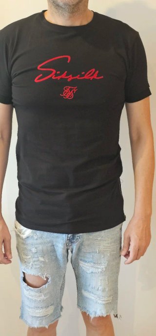 Camiseta Silksilk Negra Talla XS
