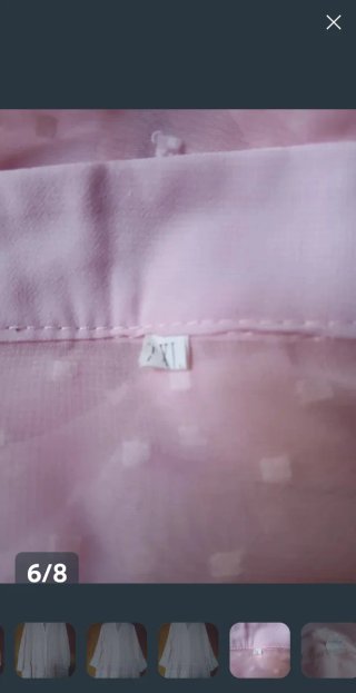 Blusa rosa con encaje