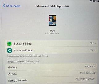 iPad Air 2 Argento/Grigio Siderale 128GB. Wifi e Sim