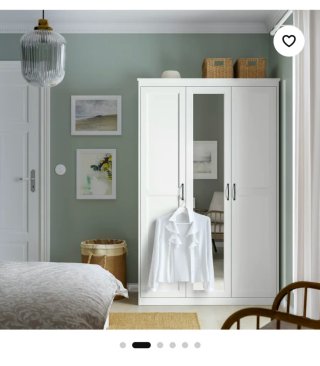 Armario Ikea Songesand Blanco 120x190x60 cm