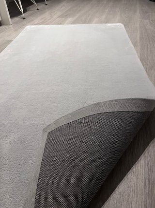 Alfombra gris plata 80x150