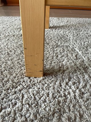 Reposapiés Poäng Ikea Beige/Gris en chapa de abedu