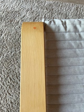 Reposapiés Poäng Ikea Beige/Gris en chapa de abedu