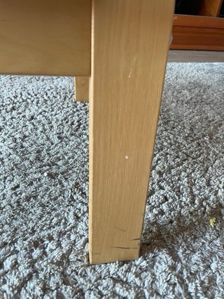 Reposapiés Poäng Ikea Beige/Gris en chapa de abedu