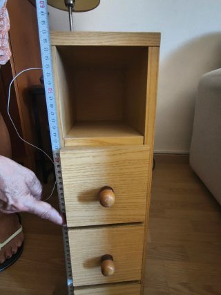 Armario pequeño madera con cajones