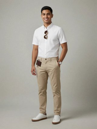 Camisa Oxford Jack & Jones Blanca 4XL