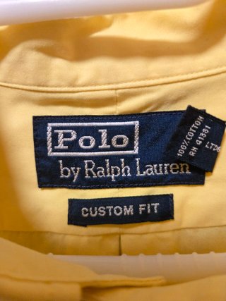 Camisa Polo Ralph Lauren Amarilla Talla XL