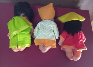3 Muñecas Barriguitas Antiguas Famosa