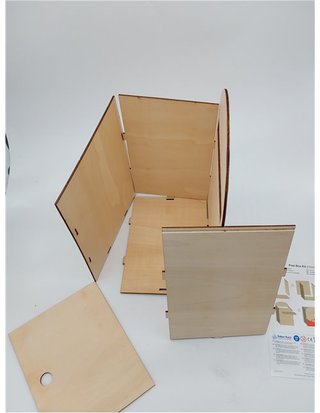 Baker Ross FX846 Kit de buzón de correos - 1 kit - manualidades de madera para niños para pintar y decorar