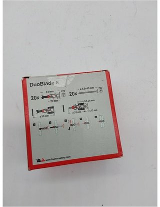 fischer - DuoBlade con Tornillos | Tacos para Pladur Autoperforantes para Colgar Cuadros Sin Taladrar | Soporte de TV - Relojes |