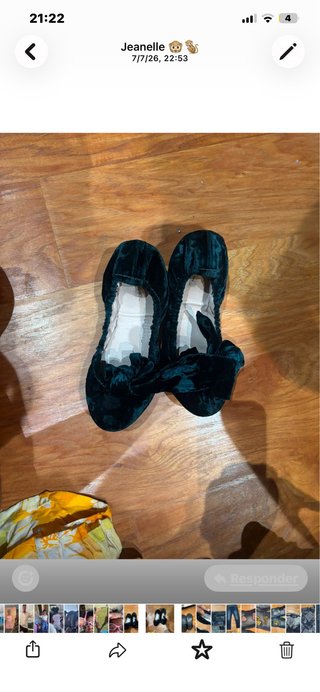 Miu Miu Ballerine in Velluto Verde con Fiocchi