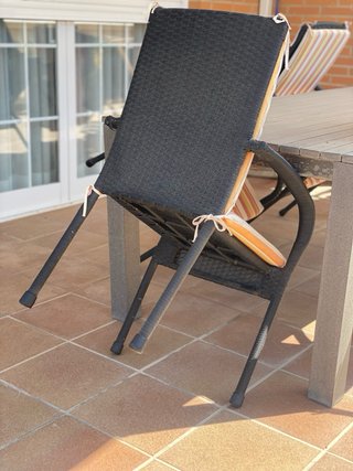 Mesa y 6 Sillas de Exterior